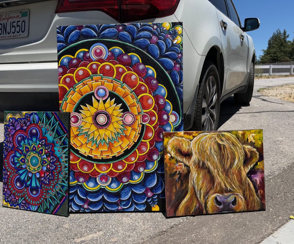 Original paintings by Elliot and Cynthia